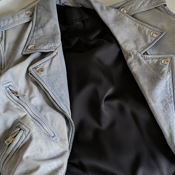 Alexander Wang Leather Moto Jacket, size 8 - Picture 7 of 9
